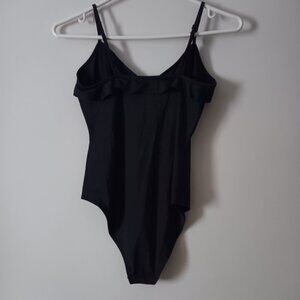 New WILFRED Black V Neck Ruffle SPADA Bodysuit XS